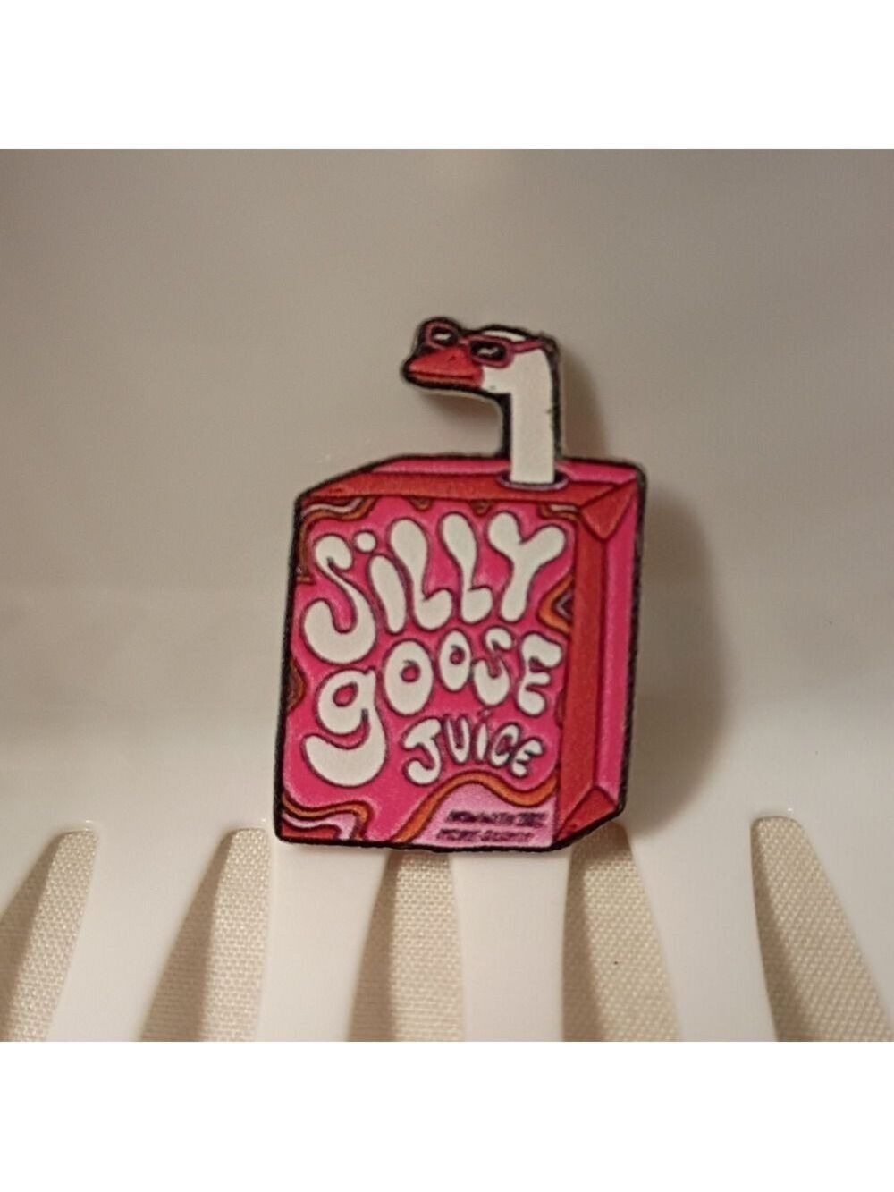 2/$10 Silly Goose Juice Acrylic Pin